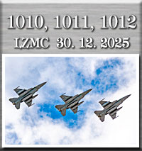 Prílet lietadiel F-16 Block 70 s označením 1010, 1011 a 1012 